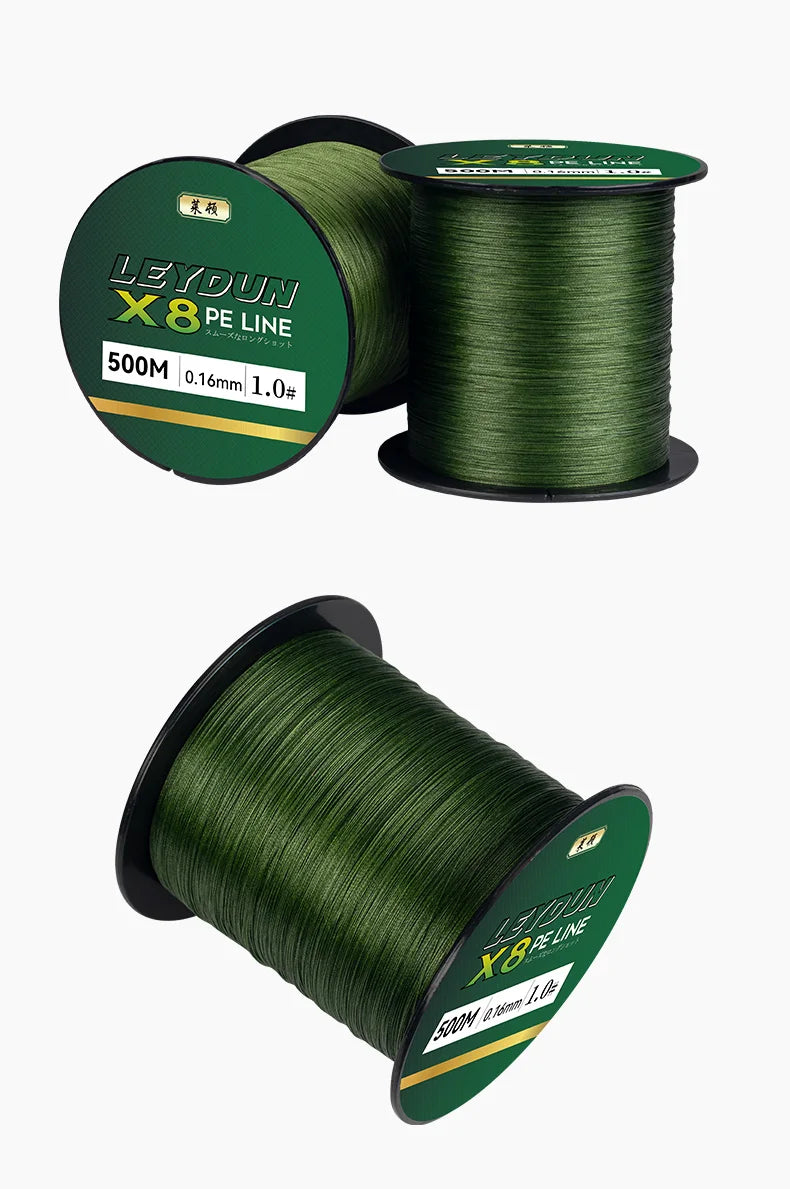 LEYDUN 8 Strand PE Braided Line 500m