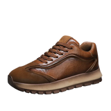 Men’s Leather Casual Sneakers – All-Season Non-Slip Running & Fashion Sports Shoes