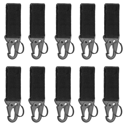 Carabiner High Strength Nylon Key Hook MOLLE Webbing Buckle Hanging System Belt Buckle Hanging Camping Hiking Accessories