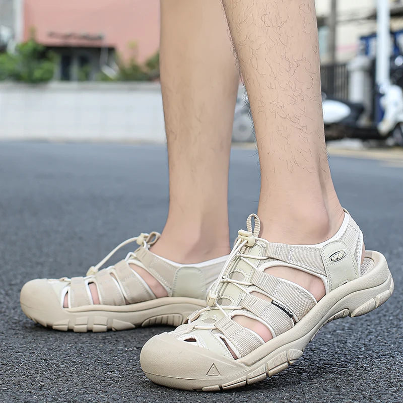 Men’s Outdoor Hiking Sandals – Non-Slip Breathable Water Shoes for Summer Trekking & Casual Wear
