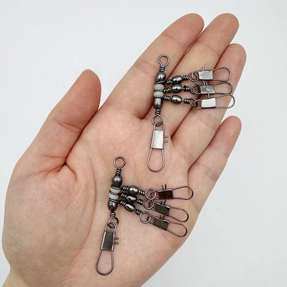 ShareShark Rolling Swivels with Solid Rings (10 Pack)