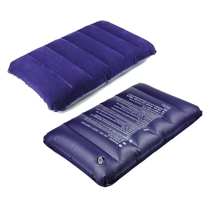 Air Cushion Pillows Outdoor Camping Folding Square Inflatable Pillows Travel Backrest Plane Head Rest Pillow Camping