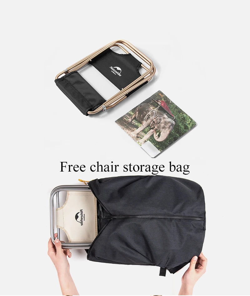 Naturehike Beach Chair Ultralight Portable Camping Chairs Folding With Mesh Bag Relax Chair Outdoor Picnic Hiking Fishing Chair