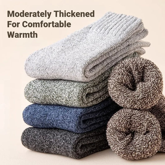 3 Pairs Men's Socks Winter Thick Towel Man's Outdoor Sports Long Socks Cold Resistant Frost Proof Snow Socks For Man Gift 39-44