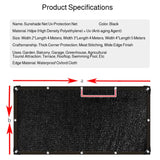 Black Thickened Courtyard Shading Mesh Perforated Surround Shading Mesh Suitable For Pavilions Gardens Terraces And Canopies