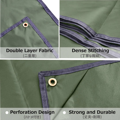Waterproof Camping Tent Tarp Hammock Rain Fly Footprint Ground Cloth Shelter Sunshade Beach Picnic Blanket Mat for Outdoor