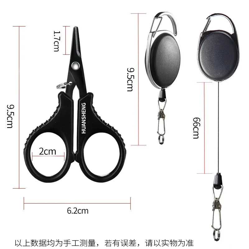 Titanium-Coated Braid Scissors and Line Cutter