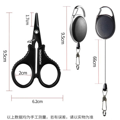 Titanium-Coated Braid Scissors and Line Cutter