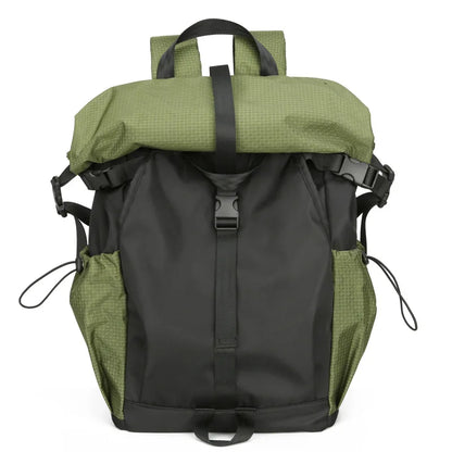 Sports Outdoor Mountaineering Ride Backpack Folding Roll-up Shoulder Bag Men's Functional Travel Male College Student Schoolbag