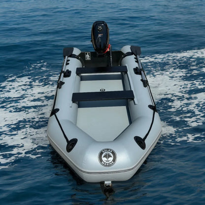 9.2FT Inflatable PVC Boat | Fishing, Surfing & Kayak Racing Dinghy – Portable Assault Boat for 3-4 People Outdoor Watersports