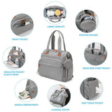 PANGDUBE Diaper Bags with 1pc Pacifier Bag Dad Mom Backpack for Travel Mommy Backpack for Baby Accessories Maternity Bag