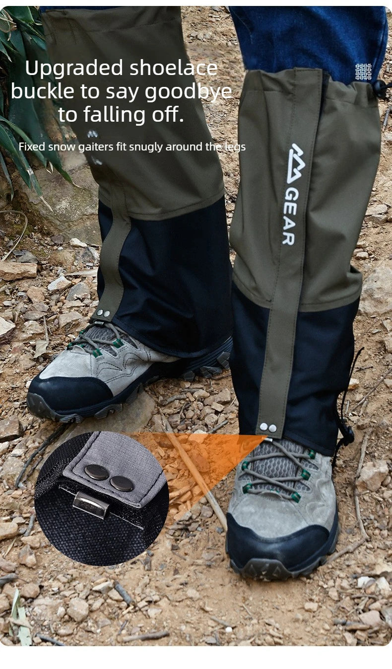 Outdoor Leg Warmers Gaiter Waterproof Hiking Travel Mountain Leggings Gaiters Long Tube Leggings Warmers Foot Cover