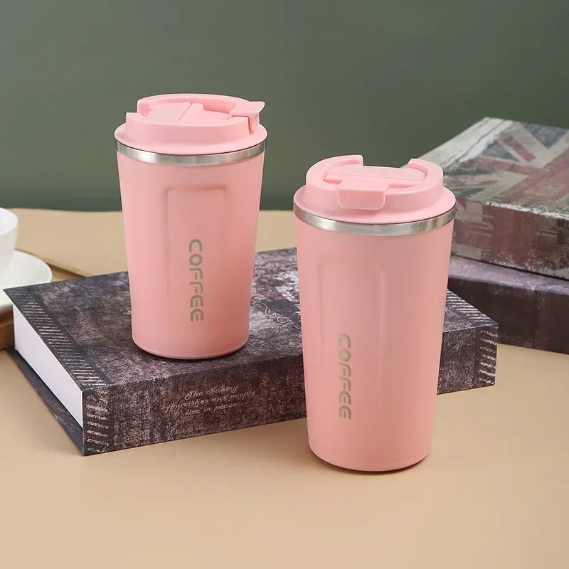 380/510ML Stainless Steel Thermal Mug Thermo for Coffee Water Bottle Leakproof Travel Drinkware Travel Thermal Mug