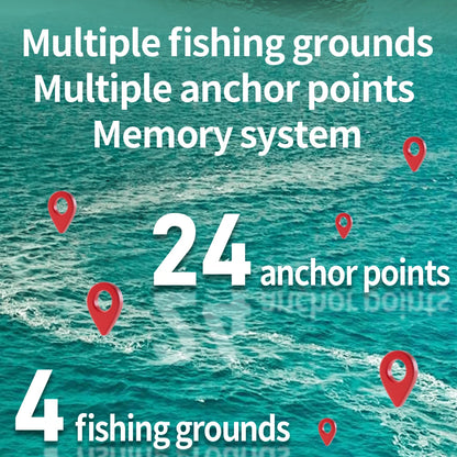 GPS Smart Bait Boat with 24 Saved Fishing Spots & Auto-Return
