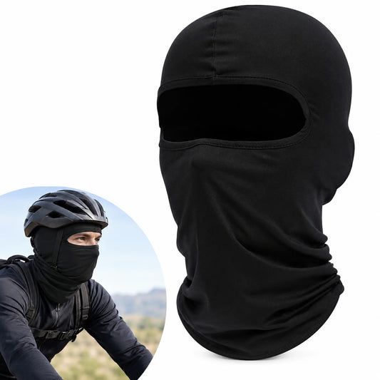 Thin Breathable UV Protection Full Face Mask Neck Cover Lightweight Helmet Liner for Cycling Running Motorcycle Outdoor Activity