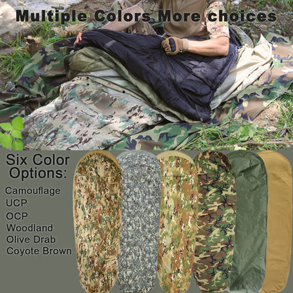 Tactical Military-Grade Akmax.cn Bivy Cover – 1.9lbs Waterproof Combat Sleeping Bag Sack for Army, Marine, Camping, Hiking