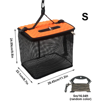 Floating Collapsible Fish and Minnow Basket