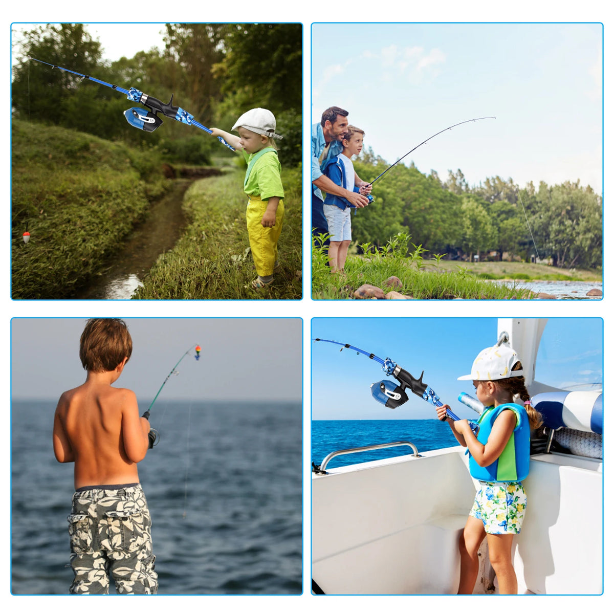Kids Fishing Rod & Reel Combo, Complete Starter Kit