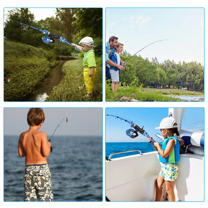 Kids Fishing Rod & Reel Combo, Complete Starter Kit
