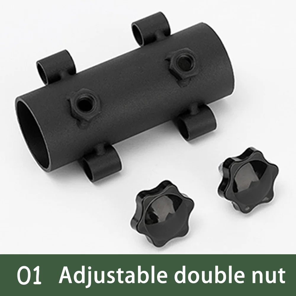 Outdoor camping adjustable canopy pole holder large diameter bracket camping tent canopy accessories strut fixing tube base