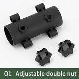 Outdoor camping adjustable canopy pole holder large diameter bracket camping tent canopy accessories strut fixing tube base