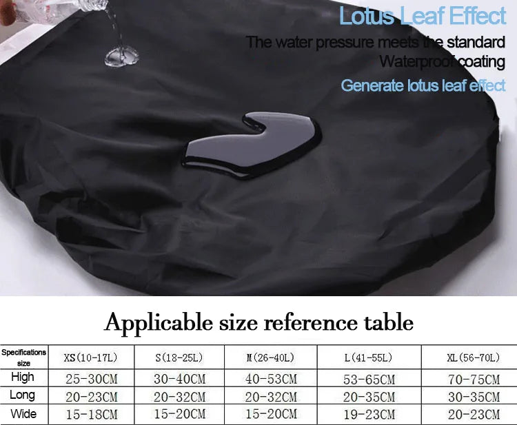 Waterproof Backpack Cover Ravel Safety Outdoor Backpack Cover Waterproof Rain Cap Cover