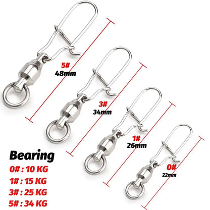 GOBAIT Ball Bearing Swivel Snap Kit (20 Pack)