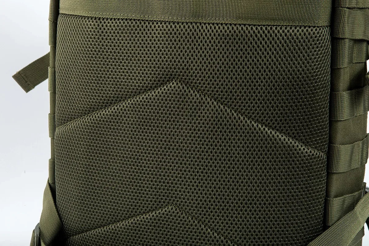 45L Tactical Travel Backpack Molle Large Capacity Multi Pocket Storage Bag Durable Wear Resistant Camping Hiking Trekking Bushcraft Daypack Heavy Duty Rucksack For Men Women Business Trips Mountain Climbing Daily Commute Lugg