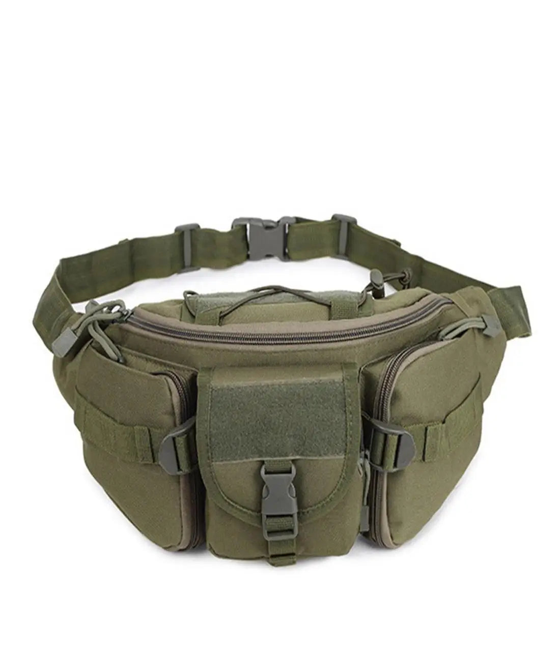 HOMEFISH Outdoor Waist Bag Men's Tactical Waterproof Molle Camouflage Hunting Hiking Climbing Nylon Mobile Phone Belt Pack