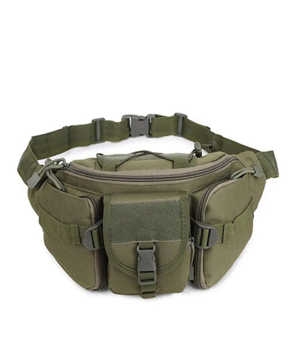 HOMEFISH Outdoor Waist Bag Men's Tactical Waterproof Molle Camouflage Hunting Hiking Climbing Nylon Mobile Phone Belt Pack