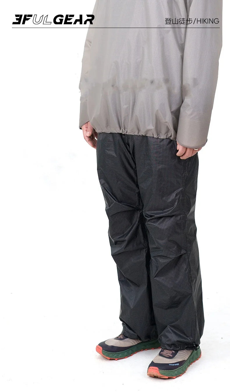 3F UL GEAR QingSuo Spilt Rain Poncho Outdoor Ultralight Sleeve Rain Coats 15D Nylon Waterproof Hiking Cycling Mountaineering