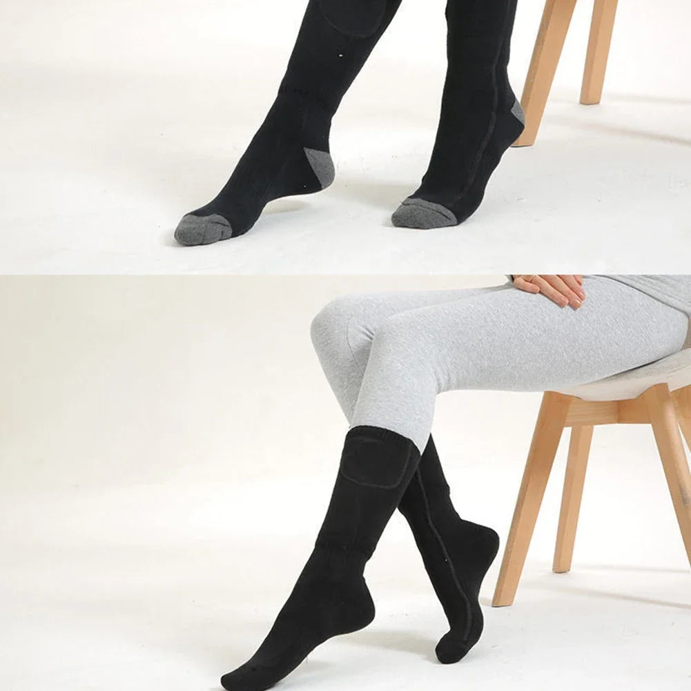 Winter Electric Heated Socks Men's Women's Thermal Heating Thermosocks Foot Warmer Socks Trekking Ski Cycling Outdoor Warm Socks