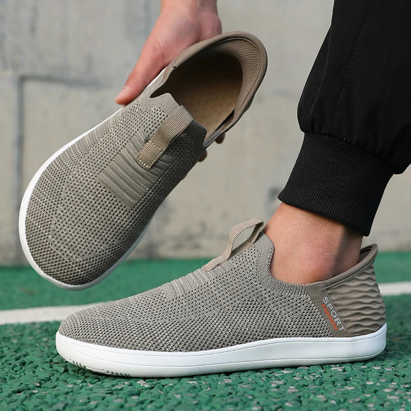 Men’s Mesh Slip-On Sports Shoes – Lightweight Shock-Absorbing Running & Casual Sneakers