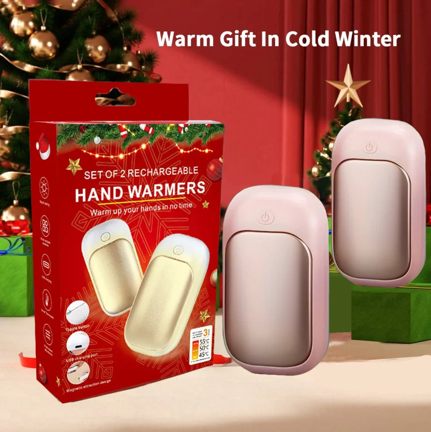 Magnetic Rechargeable Hand Warmer (2-Piece Set)