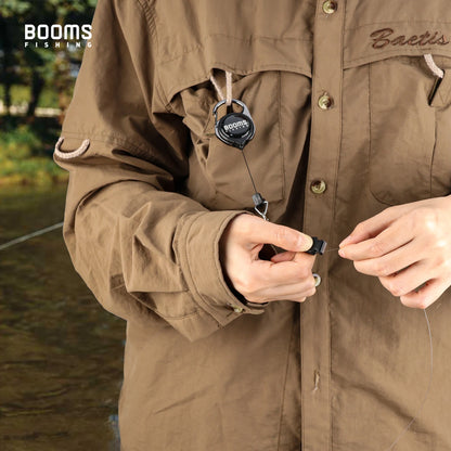 Booms Fishing FC2 Fly Line Nipper with Retractor