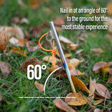 TiTo Camping Tent Accessories Supplies Colorful Titanium Tent Pegs Stakes Heavy Duty Ground Nails 30cm/35cm/40cm for Hard Soil