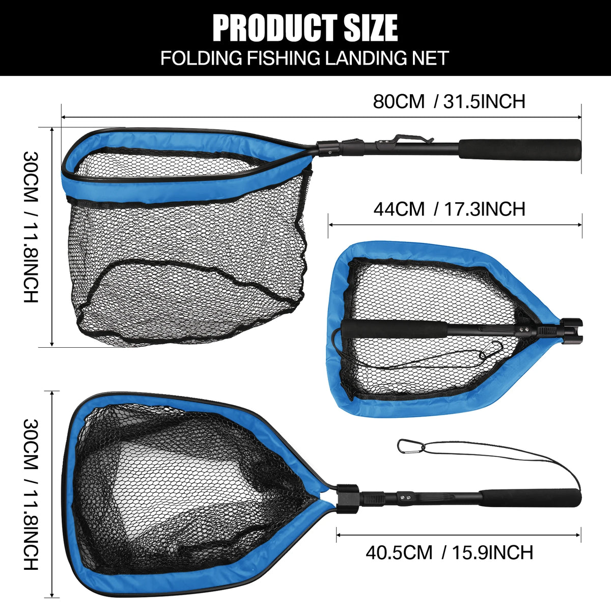 Aluminum Telescoping Landing Net (55-190cm)