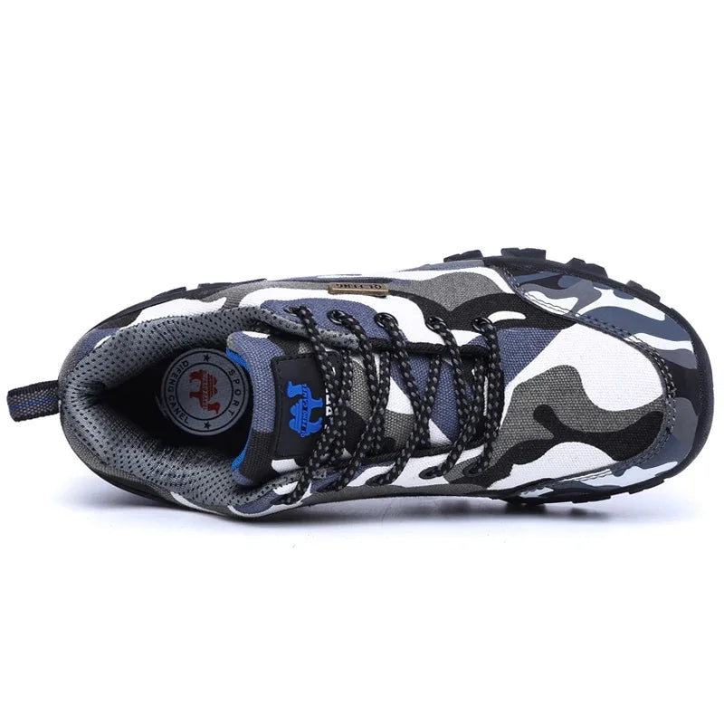 2025 Outdoor Hiking Shoes – Camouflage Trail Running Sneakers for Men & Women, Summer/Winter Trekking Footwear