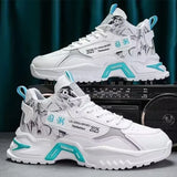 2025 Men’s Fashion Sneakers – Breathable Mesh Platform Running Shoes | Lightweight Casual Vulcanized Shoes