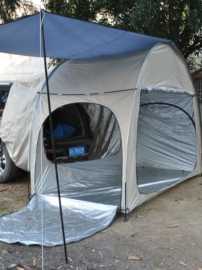 SUV Car Tent for Camping, SUV Tailgate Shade Awning Tent, Outdoor car Tent with Three Door Design, Vehicle Camping Tents