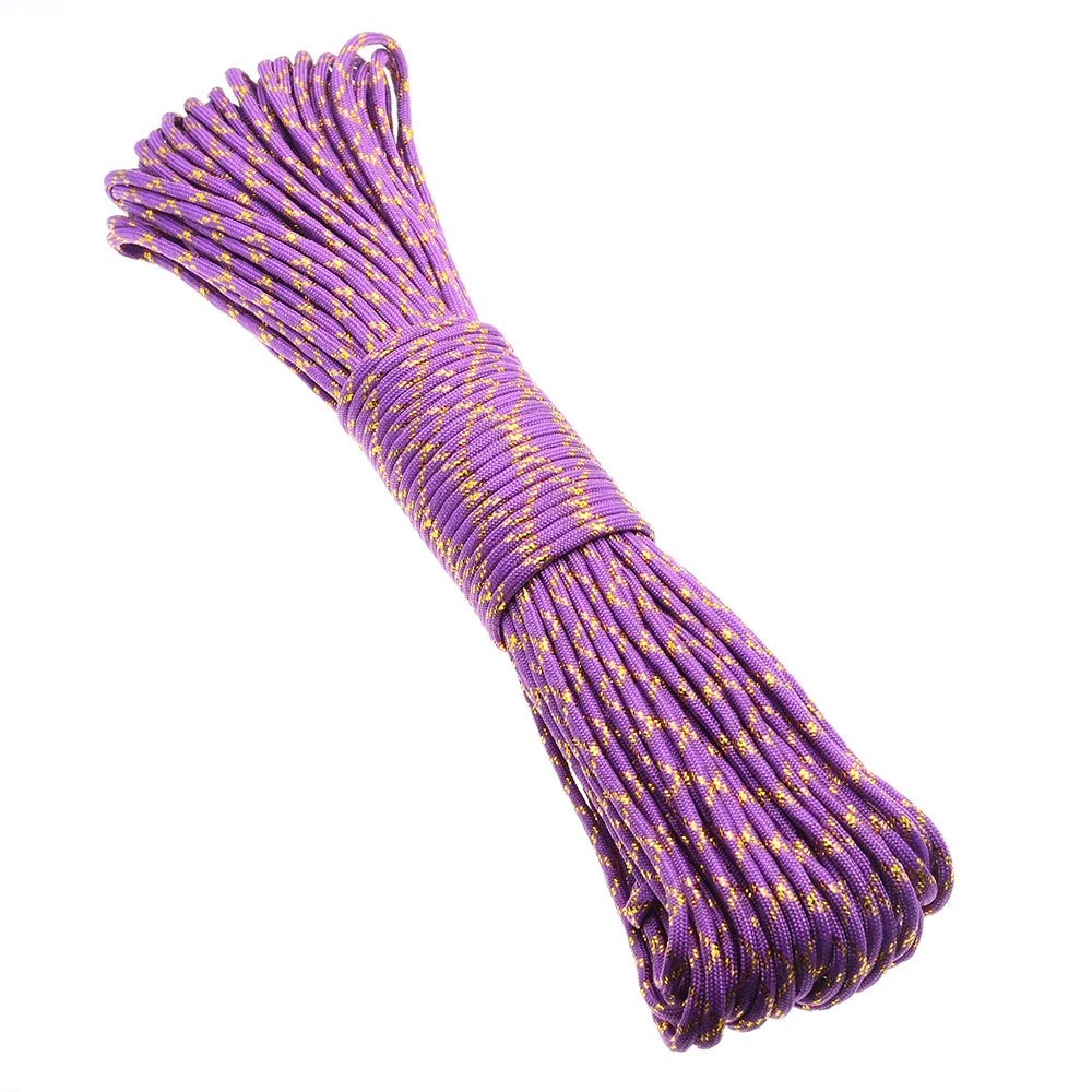 Gold & Silver 550 Paracord – Type III, 100ft, 19 Colors