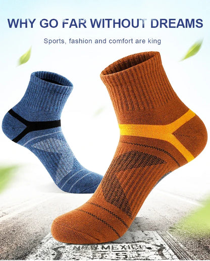 1-3 Pairs High Quality Men Socks Black Sports Socks Casual Soft Running Four Season Absorb Sweat Breathable Male Sock