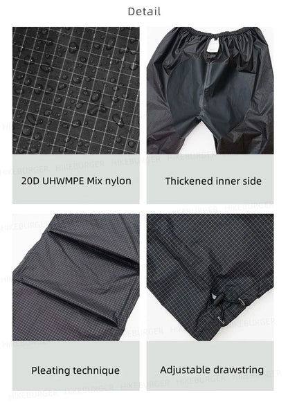 3F UL GEAR QingSuo Spilt Rain Poncho Outdoor Ultralight Sleeve Rain Coats 15D Nylon Waterproof Hiking Cycling Mountaineering