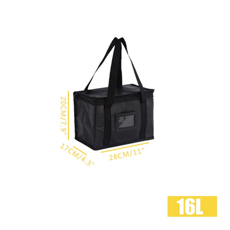 1pc Large Insulated Picnic Bags, Thermal Food Cooler Tote for Outdoor Camping Beach, Leakproof Portable Cooler Bag with Zipper