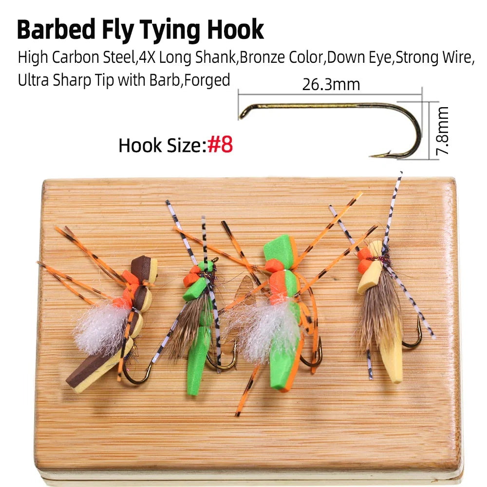 Vampfly Foam Grasshopper Hopper Flies #8