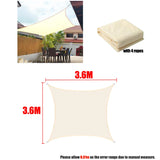Outdoor Shade Sail awnings Waterproof Sun Shelter Square Rectangle Sun Shade Protection Canopy Garden Patio Pool Camping Shade