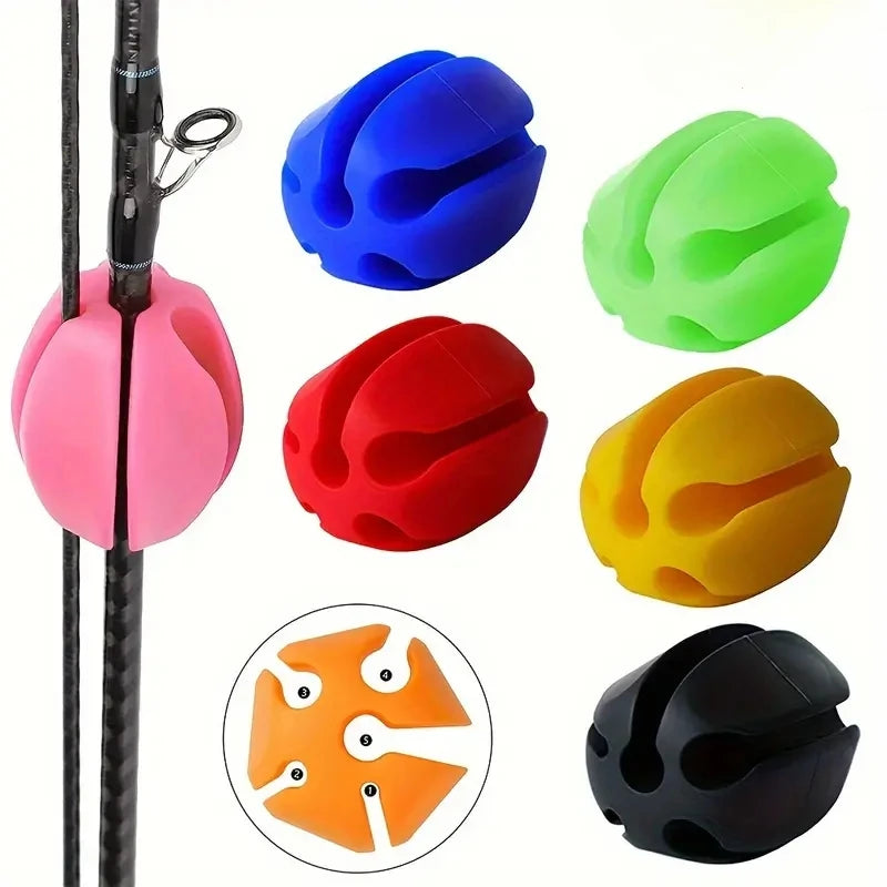 Silicone Rod Ball Retaining Clip for Fishing Rods