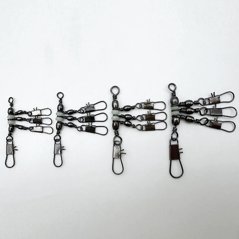 ShareShark Rolling Swivels with Solid Rings (10 Pack)