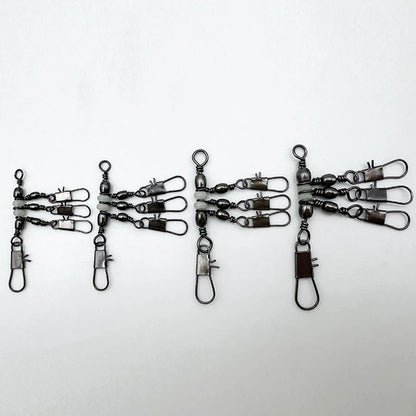 ShareShark Rolling Swivels with Solid Rings (10 Pack)