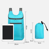 Waterproof Foldable Backpack - Large Capacity Lightweight Daypack for Camping Hiking Travel, Outdoor Sport Bag Unisex